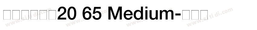 阿里巴巴惠普20 65 Medium字体转换